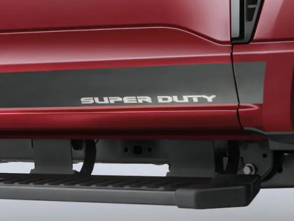 Ford F-250/F-350/F-450 Super Duty Sada dveřních lišt Putco Super Cab Black Platinum z nerezové oceli (prah) pro 6,75’ Bed Size