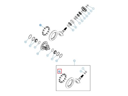 Mopar Skrutka ozubeného venčca 01795170
