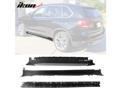 BMW X5 F15 2014-2018 Nášlapy hliník černostříbrné