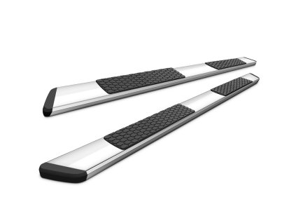 Ram 1500 Quad Cab 2019-2023 Nášľapy 5 palcov pevná oceľ chrómové čierne