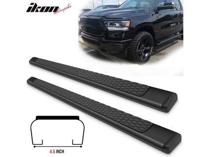 Ram 1500 Crew Cab 2019-2024 Nášlapy 4,5 palce pevná ocel černé
