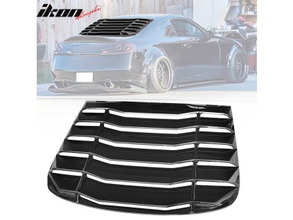 Infiniti G35 Coupe 2003-2007 Griglia per finestrino posteriore ABS nero lucido