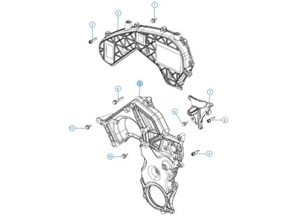 Jeep Wrangler JL Kryt rozvodů spodní 68417940AA