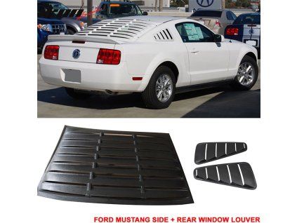 Ford Mustang 5 2005-2009 Persienne de lunette arrière ABS noir