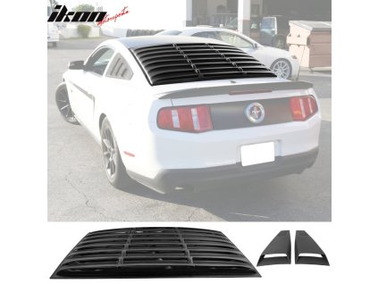 Ford Mustang 2005-2014 Mřížka na okno zadní matná černá ABS PU boční větrací otvory