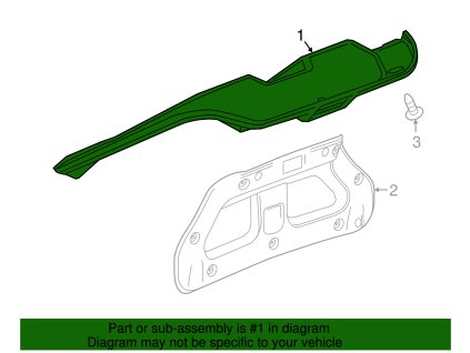 Chevrolet Camaro 6.gen Ozdobný panel kufru 23158017, 84016170, 84086506