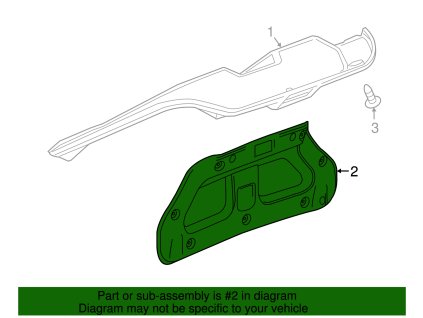 Chevrolet Camaro 6.gen Ozdobný panel kufru 23158018, 84073622, 84188449, 84589449