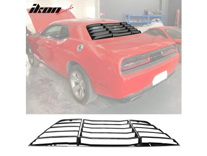Dodge Challenger 2008-2023 Mřížka na okno zadní V2 styl PP lesklá černá