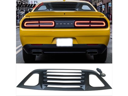Dodge Challenger 2008-2023 Mřížka na okno zadní V2 styl lesklá ABS