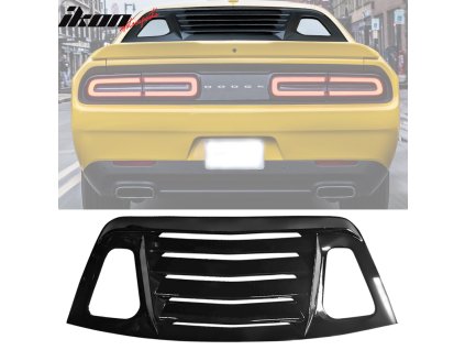 Dodge Challenger 2008-2023 Mřížka na okno zadní lesklá černá lakovaná