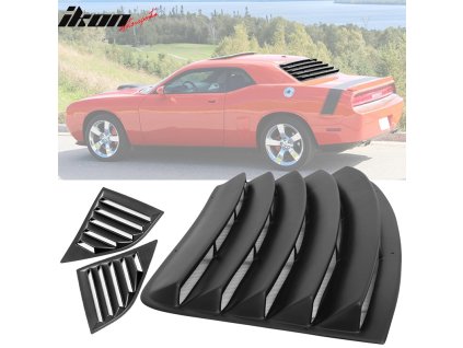 Dodge Challenger 2008-2023 Mřížka na okno zadní styl V2 PP PU nelakovaná