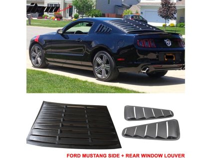 Ford Mustang V6 2010-2014 Mřížka na okno zadní černá ABS PP