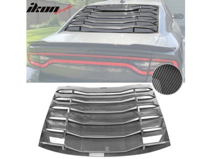 Dodge Charger 2011-2023 Mřížka na okno zadní CFL karbon Fiber Hydro Dip lesklá hladká