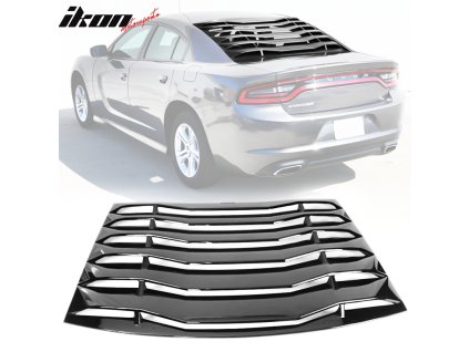 Dodge Charger 2011-2023 Mřížka na okno zadní lesklá černá lakovaná