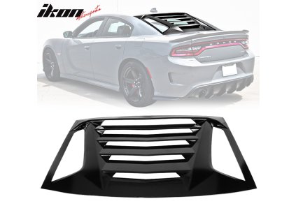 Dodge Charger 2011-2023 Mřížka na okno zadní lesklá černá lakovaná