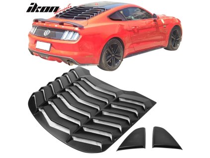 Ford Mustang Coupe 2015-2023 Mřížka na okno zadní ABS matná černá