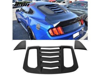 Ford Mustang Coupe 2015-2023 Mřížka na okno zadní matná černá
