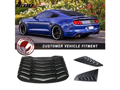 Ford Mustang 2015-2023 Mřížka na okno zadní IKON styl ABS nenatřená černá