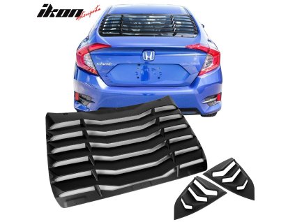 Honda Civic Sedan 2016-2021 Mřížka na okno zadní IKON styl ABS nenatřená černá