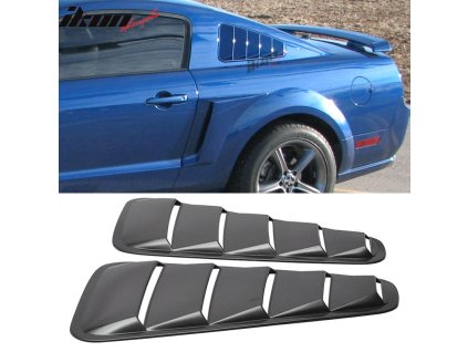 Ford Mustang V6 2005-2009 Mřížka na okno boční nelakovaná černá ABS