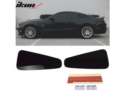 Ford Mustang GT350 2010-2014 Rejilla de ventana lateral ABS Ebony