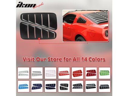 Ford Mustang 2010-2014 Mřížka na okno boční PP nelakovaná černá