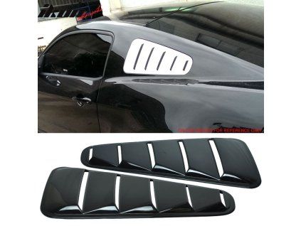Ford Mustang 2010-2014 Grille de fenêtre latérale PP noir laqué