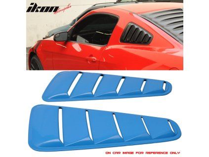 Ford Mustang 2010-2014 Rejilla de ventana lateral PP pintada Azul Grabber