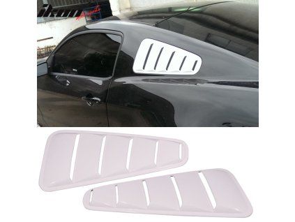 Ford Mustang 2010-2014 Grille de fenêtre latérale PP blanche