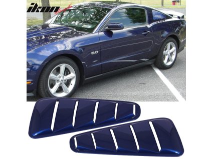 Ford Mustang 2010-2014 Mřížka na okno boční PP tmavě modrá metalíza