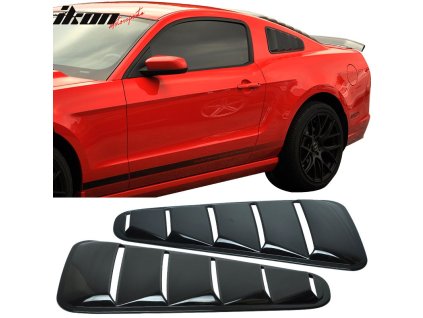 Ford Mustang 2010-2014 Mřížka na okno boční ABS lesklá černá lakovaná