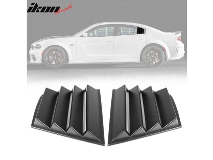 Dodge Charger 2011-2023 Mřížka na okno boční V1 styl CF tisk matná černá