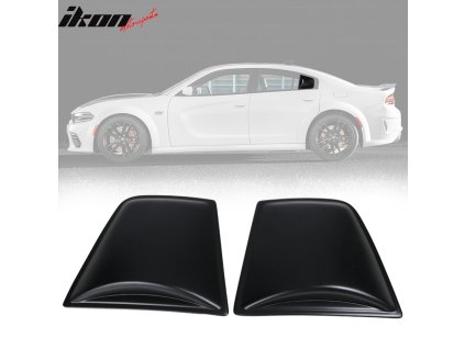 Dodge Charger 2011-2023 Mřížka na okno boční V4 styl PP matná černá