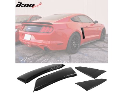 Ford Mustang 2015-2017 Mřížka na okno boční CV styl PP ABS nenatřená černá