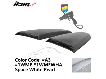 Ford Mustang 2015-2023 Mřížka na okno boční R styl PU bílá Space Pearl