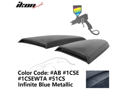 Ford Mustang 2015-2023 Mřížka na okno boční R styl PU nekonečně modrá metalíza