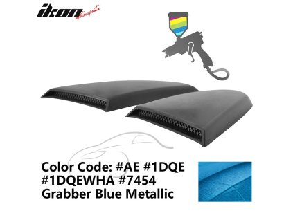 Ford Mustang 2015-2023 Mřížka na okno boční R styl PU modrá metalíza