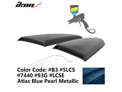 Ford Mustang 2015-2023 Mřížka na okno boční R styl PU modrá perlová