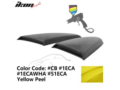 Ford Mustang 2015-2023 Mřížka na okno boční R styl PU žlutá