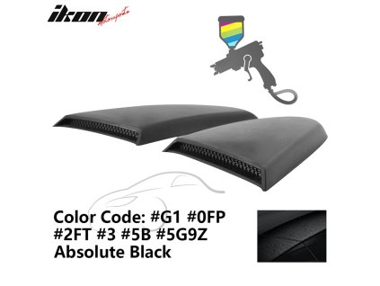 Ford Mustang 2015-2023 Mřížka na okno boční R styl PU černá Absolute