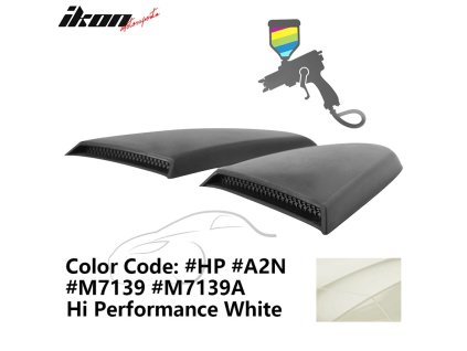 Ford Mustang 2015-2023 Mřížka na okno boční R styl PU bílá Hi Performance