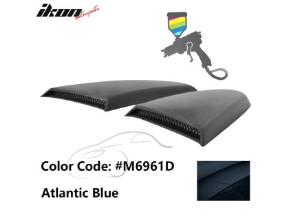 Ford Mustang 2015-2023 Mřížka na okno boční R styl PU modrá Atlantic