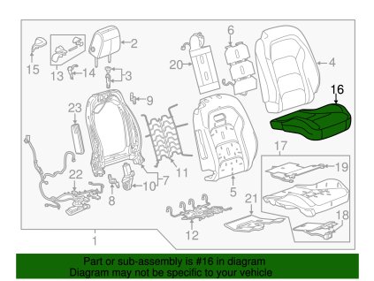 Chevrolet Camaro 6.gen Černý potah sedáku spolujezdce 23379545
