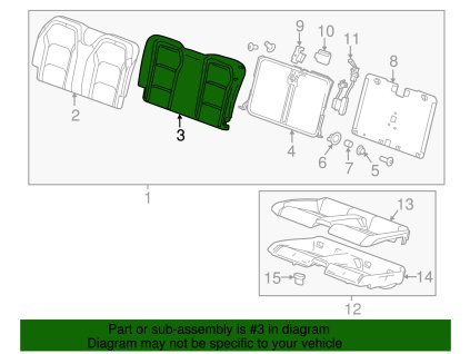 Chevrolet Camaro 6.gen Zadní opěrka sedadla