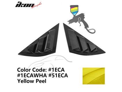 Ford Mustang Mach-E 2021-2023 Persienne de fenêtre latérale IKON PC jaune Peel