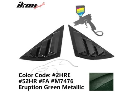 Ford Mustang Mach-E 2021-2023 Side Window Louver Eruption Green Metallic