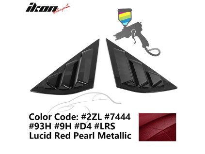Ford Mustang Mach-E 2021-2023 Side Window Trim Metallic Red Lucid Pearl