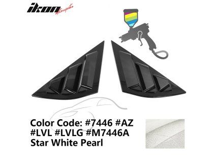 Ford Mustang Mach-E 2021-2023 IKON PC Persienne de vitre latérale blanc Star Pearl