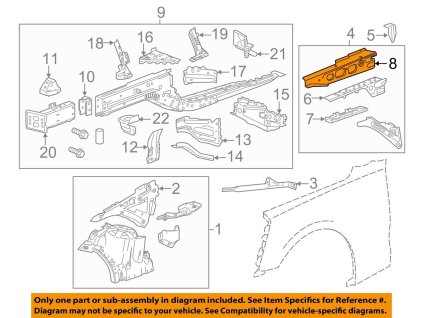 Chevrolet Camaro 6.gen Horní boční lišta předního prostoru na straně spolujezdce