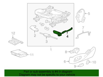 Chevrolet Camaro 6.gen Element de control reglare verticală scaun șofer